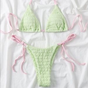 Halter Micro Bra Thong Bikini Swimsuit